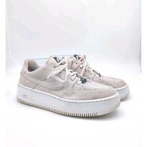Nike Womens Air Force 1 Sage Low 10 Neutral Barely Rose Casual Street Platform